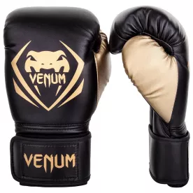 Боксерские перчатки Venum Contender Black Gold 12 унций