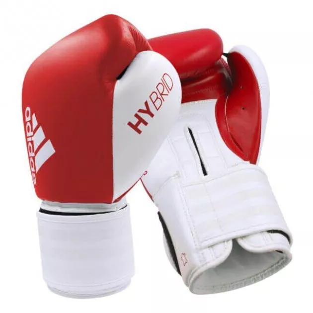 Боксерські рукавички ADIDAS Hybrid 200 Червоно/білий-10 унцій