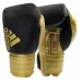 Боксерські рукавички Adidas Hybrid 200 Чорний/золотий 10 унцій