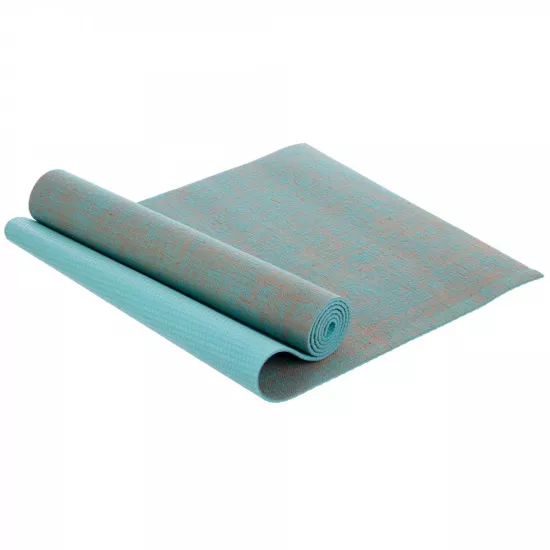 Коврик для йоги и фитнеса Jute 5мм blue