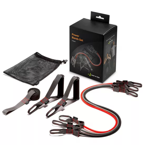Набір еспандерів для фітнесу (Трубчастих) Way4you Power Bands Set