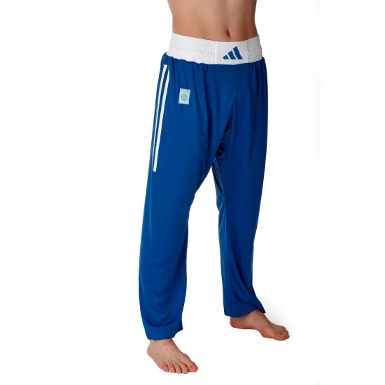 Штани для кікбоксингу Adidas WAKO Full Contact Синій-160см