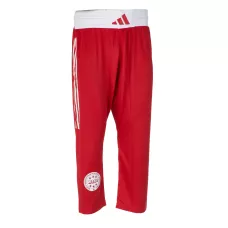 Штаны для кикбоксинга Adidas WAKO Full Contact Красные-180см