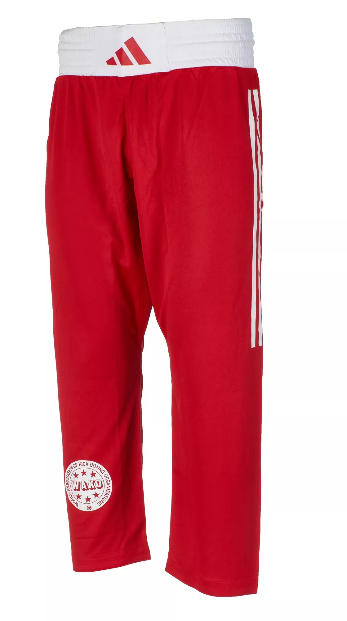 Штаны для кикбоксинга Adidas WAKO Full Contact Красные-160см