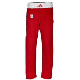Штаны для кикбоксинга Adidas WAKO Full Contact Красные-160см