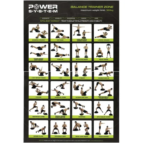 Балансувальна платформа Power System Balance Trainer Zone PS-4200 Black