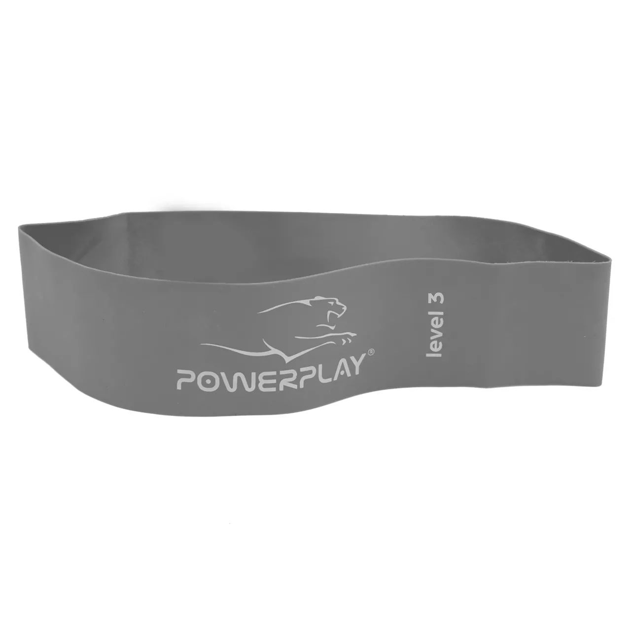 Фітнес-гумка PowerPlay 4140 Level 3 (600*60*1.0 мм, 15 кг) Сіра