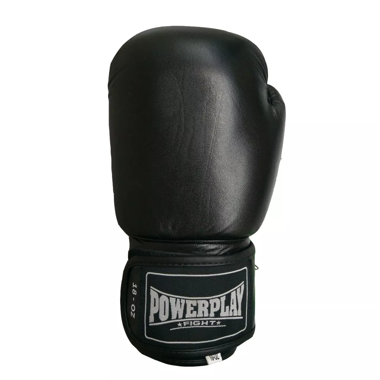 Боксерские перчатки PowerPlay 3088 черные [натуральная кожа] 18 унций