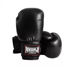 Боксерские перчатки PowerPlay 3004 черные 10 унций