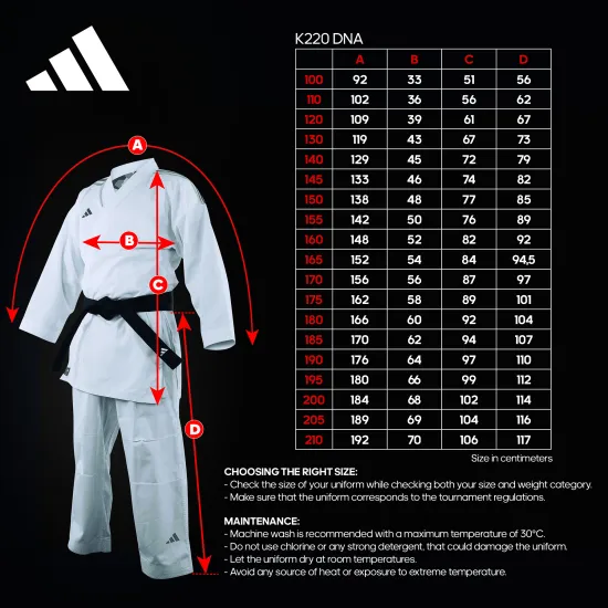 Комплект кимоно Adidas K220DNAKIT Fighter Slim Fit (2 куртки и 1 штаны)-155