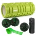 Набор для массажа и йоги PowerPlay PP_4096 (Ролик 33*14 + 2 мяча) Green + резинка 5.5 кг