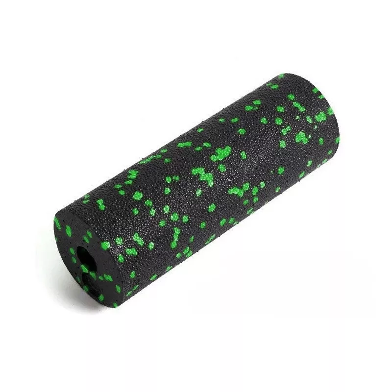Набор для массажа и йоги PowerPlay PP_4091 EPP (2 мячика + валик массажер 15*5,3 см.) Green + резинка 5.5 кг.