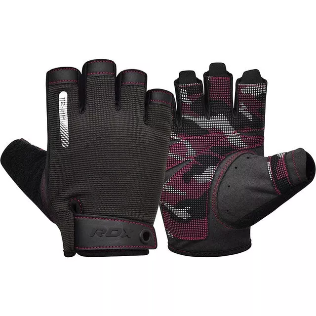 Перчатки для фитнеса RDX T2 Half Pink S