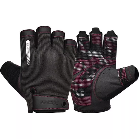 Перчатки для фитнеса RDX T2 Half Pink S