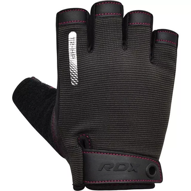 Перчатки для фитнеса RDX T2 Half Pink S