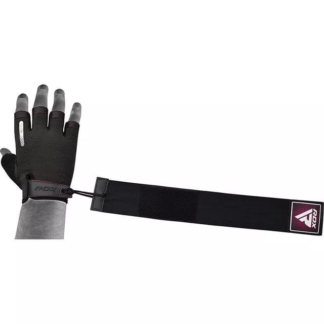 Перчатки для фитнеса RDX T2 Half Pink S