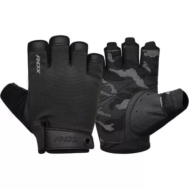 Перчатки для фитнеса RDX T2 Half Black PLUS-S
