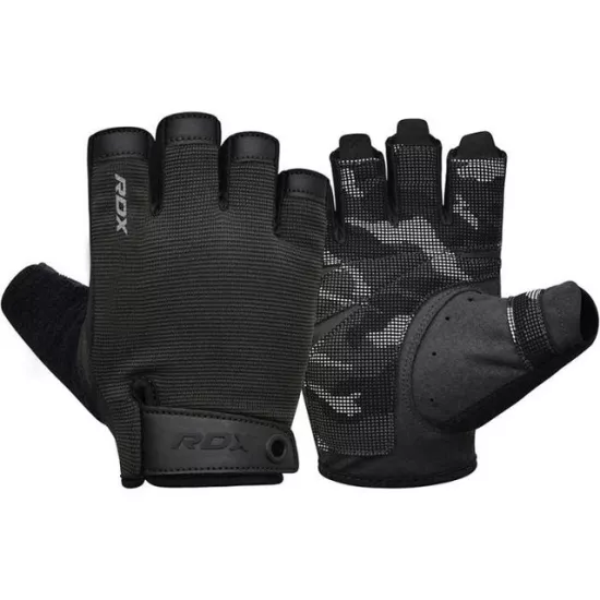 Рукавички для фітнесу RDX T2 Half Black PLUS-S