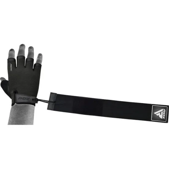Рукавички для фітнесу RDX T2 Half Black PLUS-S