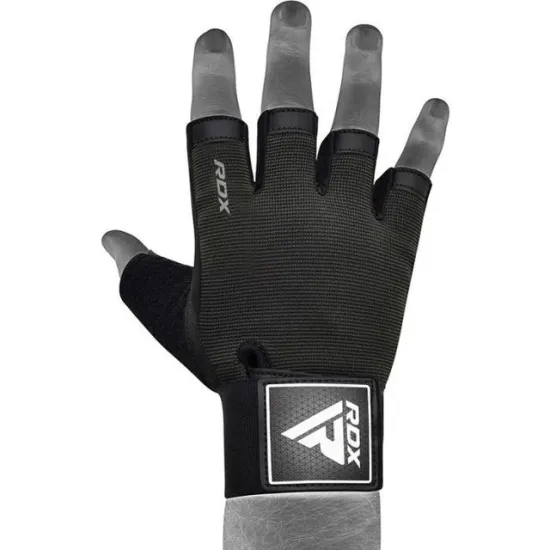 Рукавички для фітнесу RDX T2 Half Black PLUS-S