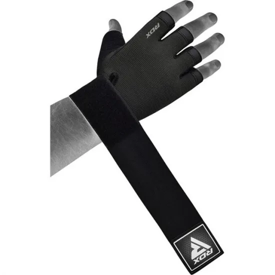 Рукавички для фітнесу RDX T2 Half Black PLUS-S