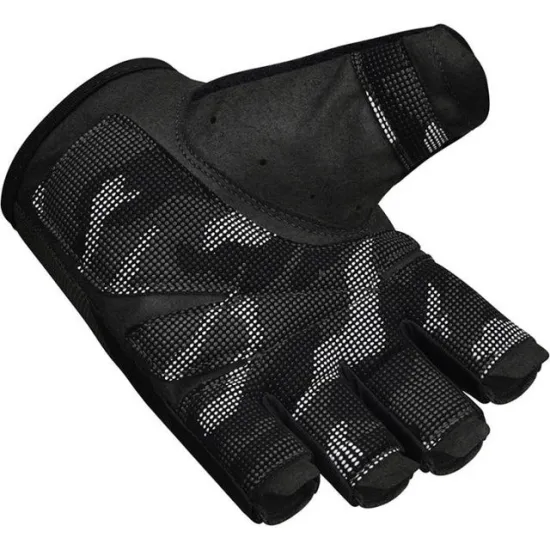 Рукавички для фітнесу RDX T2 Half Black PLUS-S
