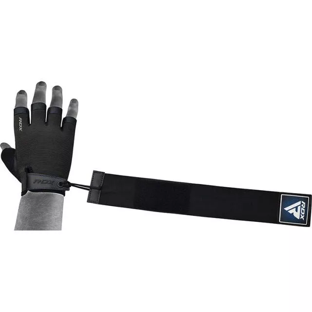 Перчатки для фитнеса RDX T2 Half Blue PLUS-S