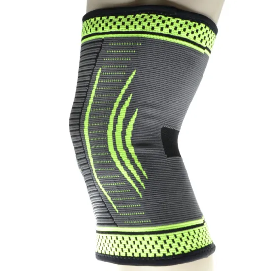Компресійний наколінник MadMax MFA-284 3D Compressive knee support Dark grey/Neon green S-1шт