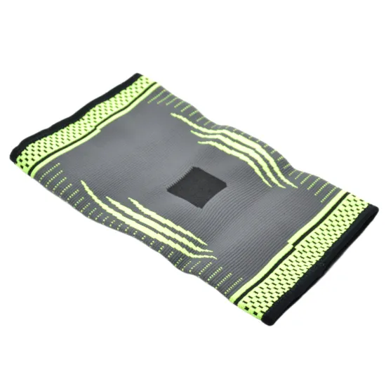 Компресійний наколінник MadMax MFA-284 3D Compressive knee support Dark grey/Neon green S-1шт