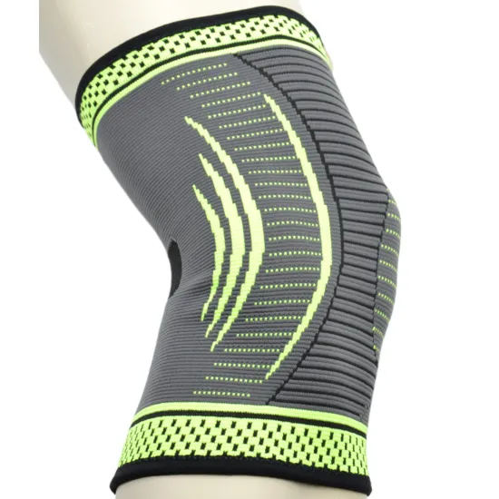Компресійний наколінник MadMax MFA-284 3D Compressive knee support Dark grey/Neon green S-1шт