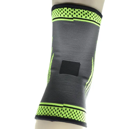 Компресійний наколінник MadMax MFA-284 3D Compressive knee support Dark grey/Neon green S-1шт