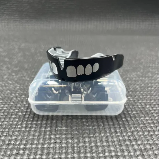 Капа OPRO Silver Grillz Black/Silver-доросла