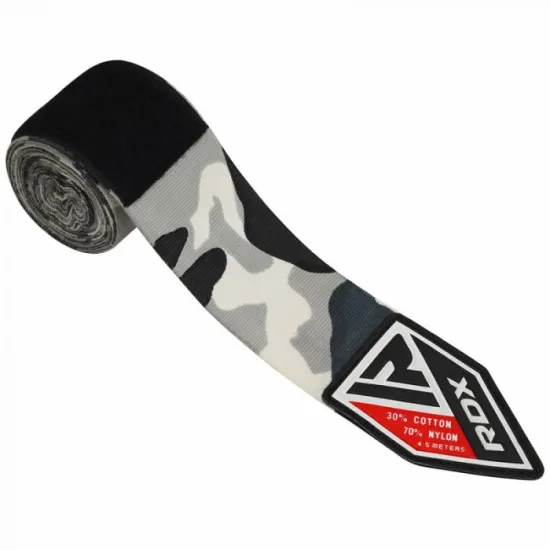 Бинти боксерські RDX Fibra Gray Camo 4.5m