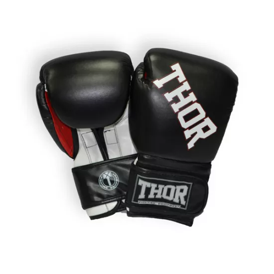 Рукавички боксерські THOR RING STAR 10oz /PU/чорно-біло-червоні