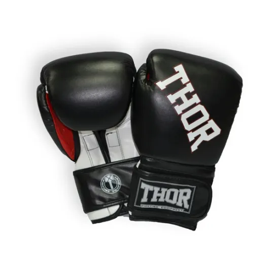 Рукавички боксерські THOR RING STAR 10oz /PU/чорно-біло-червоні