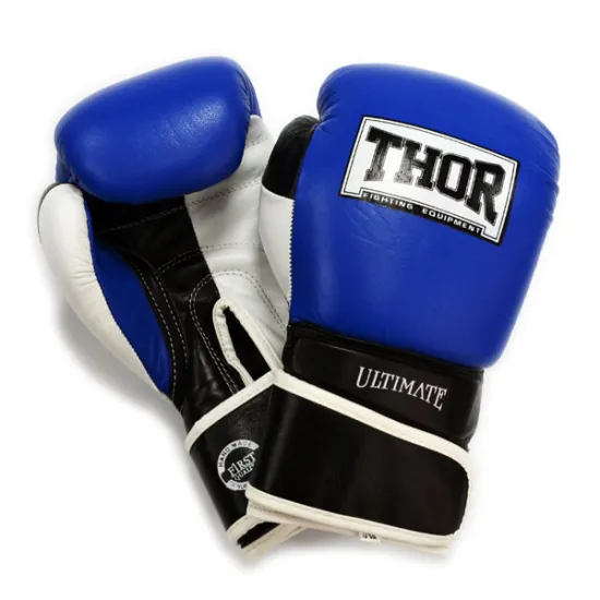 Рукавички боксерські THOR ULTIMATE 10oz /PU /синьо-чорно-білі