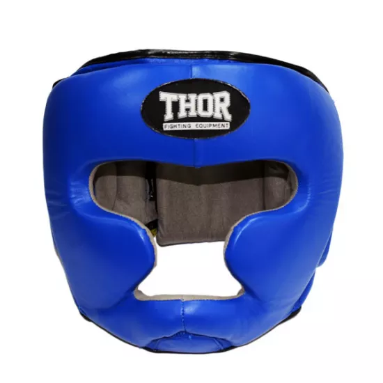 Шолом для боксу THOR 705 S /Шкіра / синій