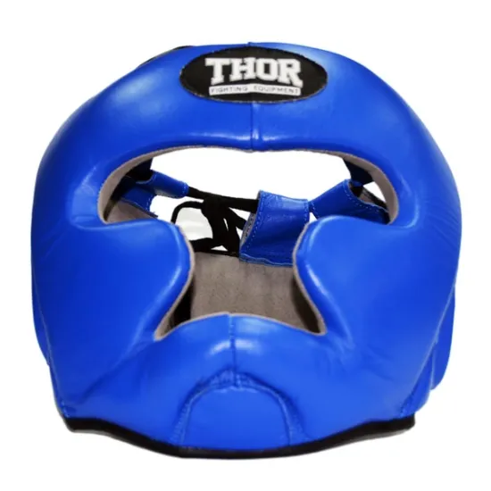 Шолом для боксу THOR 705 S /Шкіра / синій