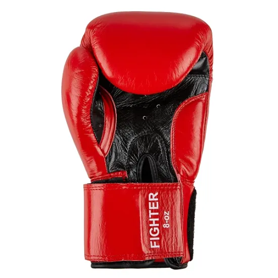 Рукавички боксерські Benlee FIGHTER 10oz Шкіра червоно-чорні