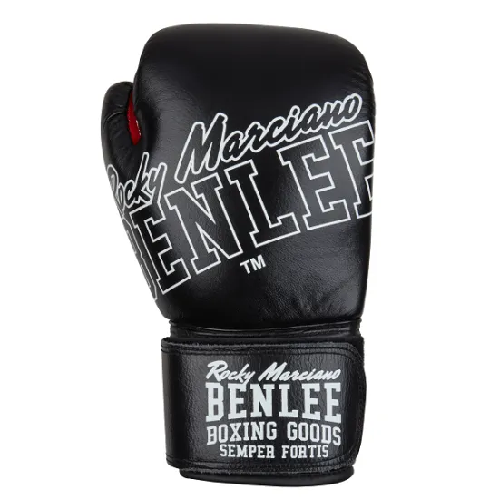 Перчатки боксерские Benlee ROCKLAND 10oz Кожа черно-белые