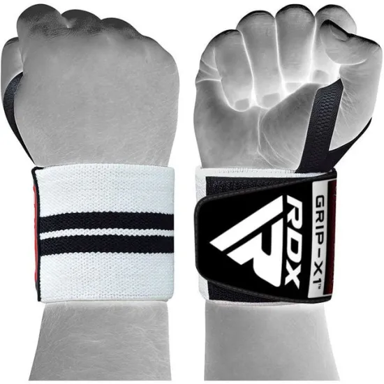 Бинты для запястий RDX W2 Gym Wrist Wraps White Pro