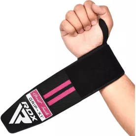 Бинты для запястий RDX WR11 GYM Wrist Wrap Black/Pink