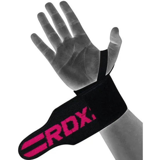Бинти для зап'ясть RDX W2 Gym Wrist Wraps Pink Pro