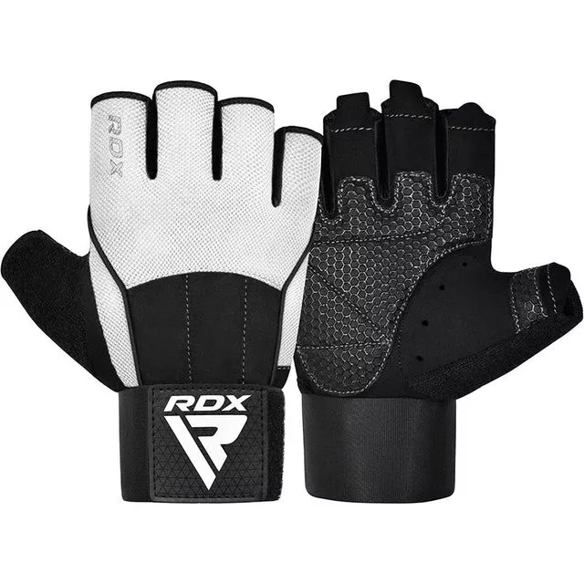 Перчатки для фитнеса RDX W3 WHITE WITH EVA PADDING-S