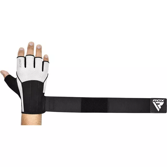 Перчатки для фитнеса RDX W3 WHITE WITH EVA PADDING-S