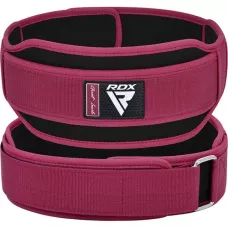 Пояс для тяжелой атлетики RDX RX5 Double Belt неопреновый Pink XS