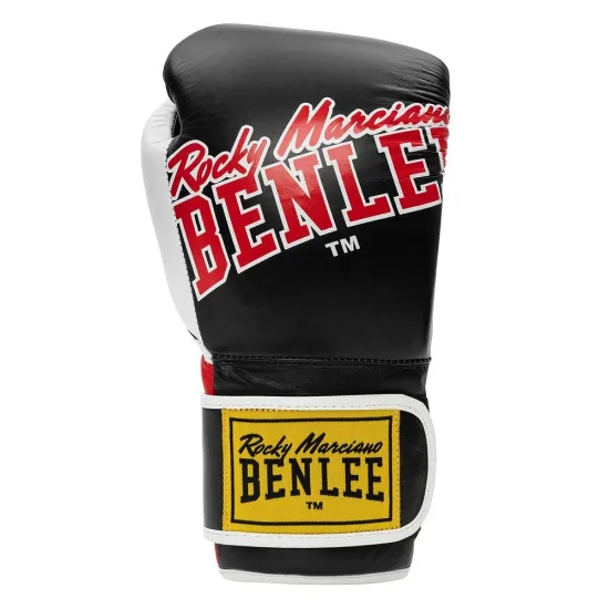 Перчатки боксерские Benlee BANG LOOP 10oz Кожа Черно-красные