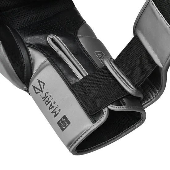 Боксерские перчатки RDX MARK PRO SPARRING TRI LIRA 2 SILVER-10 унций (капа в комплекте)