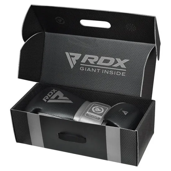 Боксерские перчатки RDX MARK PRO SPARRING TRI LIRA 2 SILVER-10 унций (капа в комплекте)