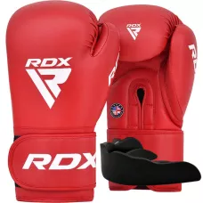 Боксерские перчатки RDX AS2 RED-12 унций (капа в комплекте)